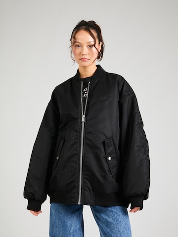 Tommy Jeans Between-Season Jacket in Black: front