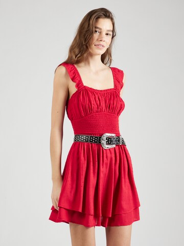 HOLLISTER Zomerjurk 'SAIDIE' in Rood: voorkant