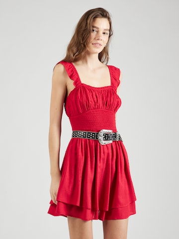 HOLLISTER Letnia sukienka 'SAIDIE' w kolorze czerwony: przód