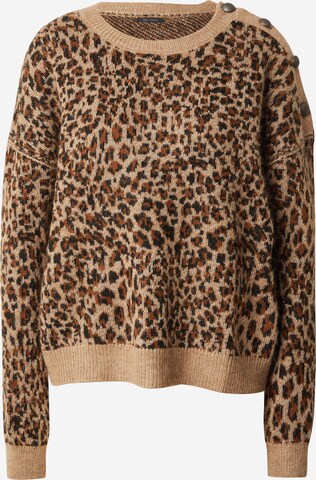 IKKS Sweater 'IMPRIME' in Brown: front