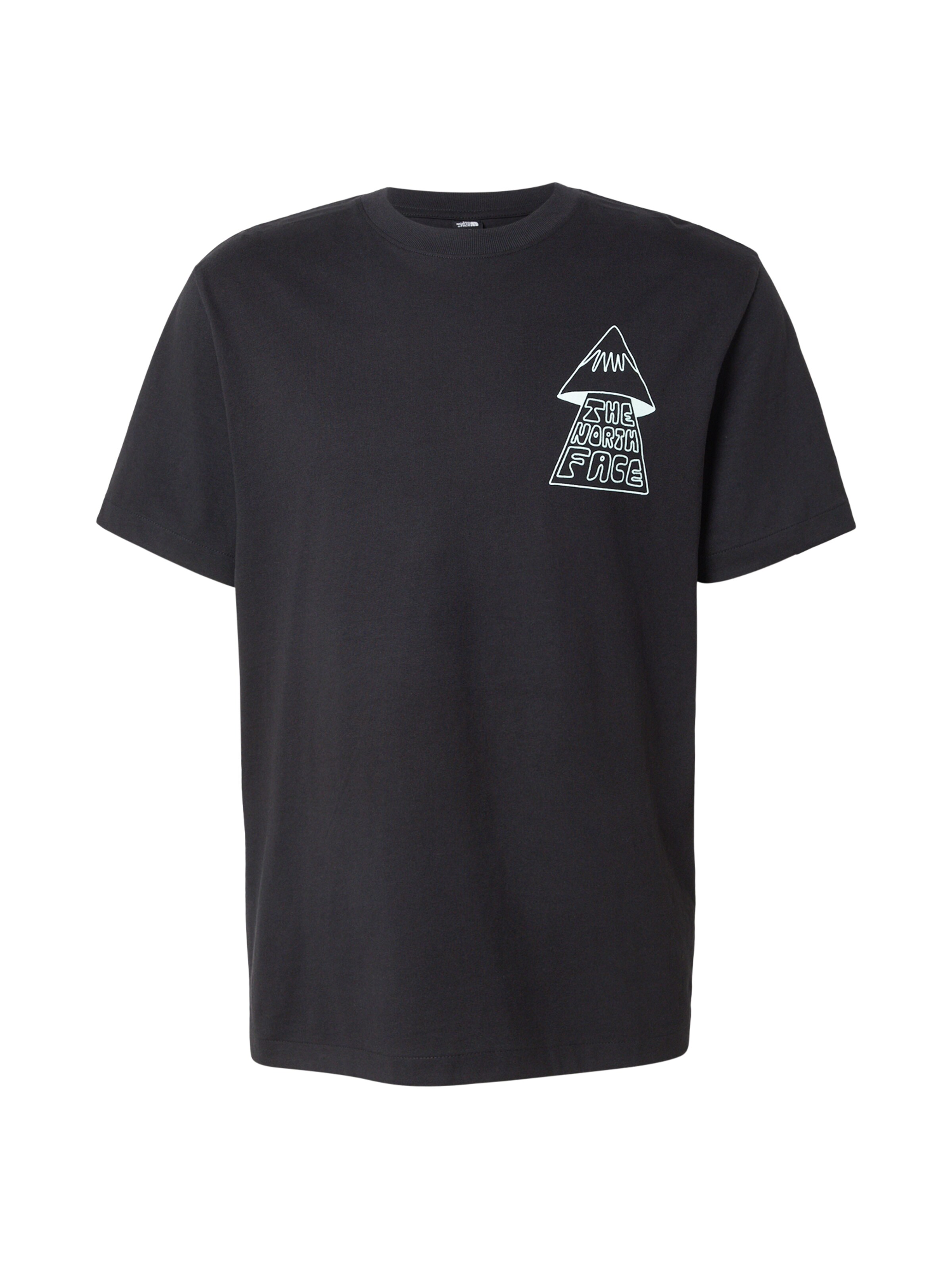 THE NORTH FACE T-Shirt 'MOUNTAIN PLAY' in XS in mint / schwarz, Produktansicht