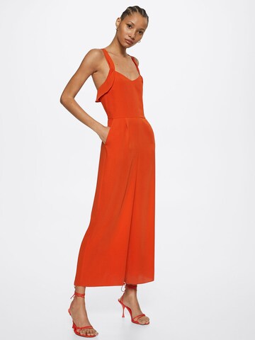 MANGO Jumpsuit 'Mirlo' in Orange: front