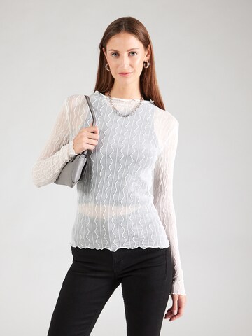 PIECES T-shirt 'PCPRIYA SANDRA' i vit: framsida