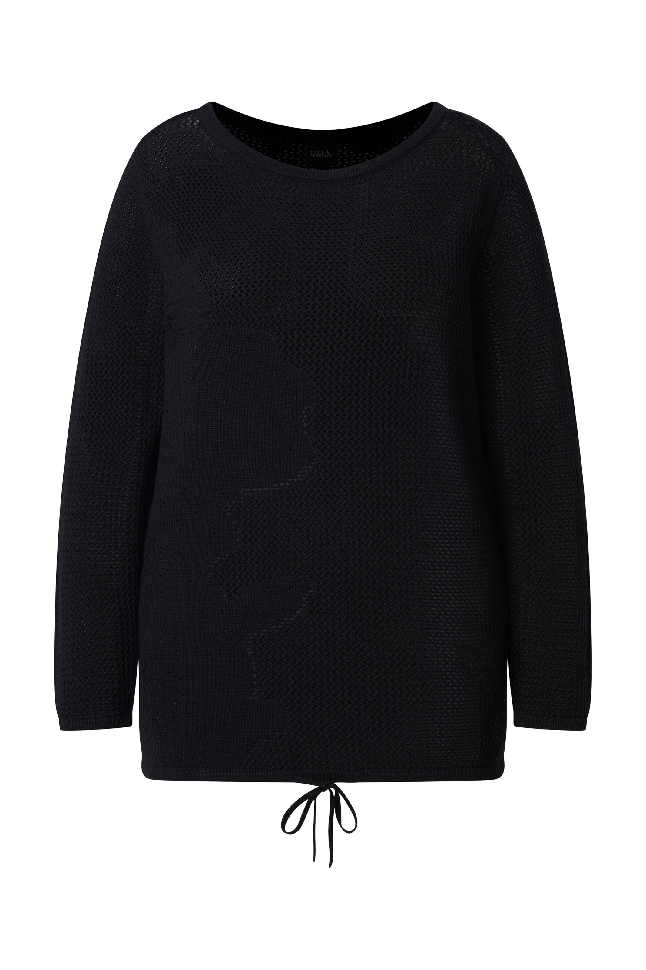 Ulla Popken Pullover in Schwarz: Vorderseite