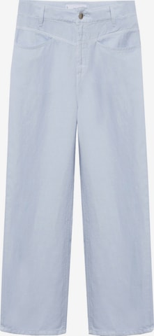 MANGO Zvonové kalhoty Kalhoty 'Sky' – modrá: přední strana
