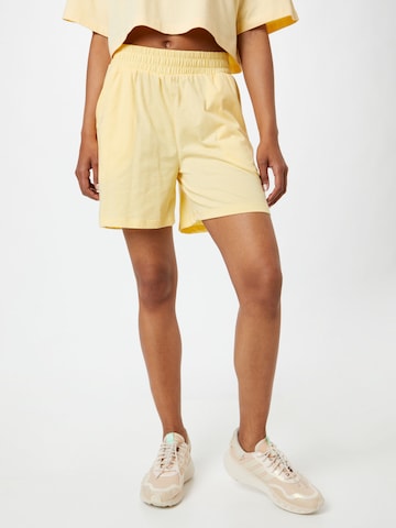 VILA Loose fit Pants 'DREAMERS' in Yellow: front