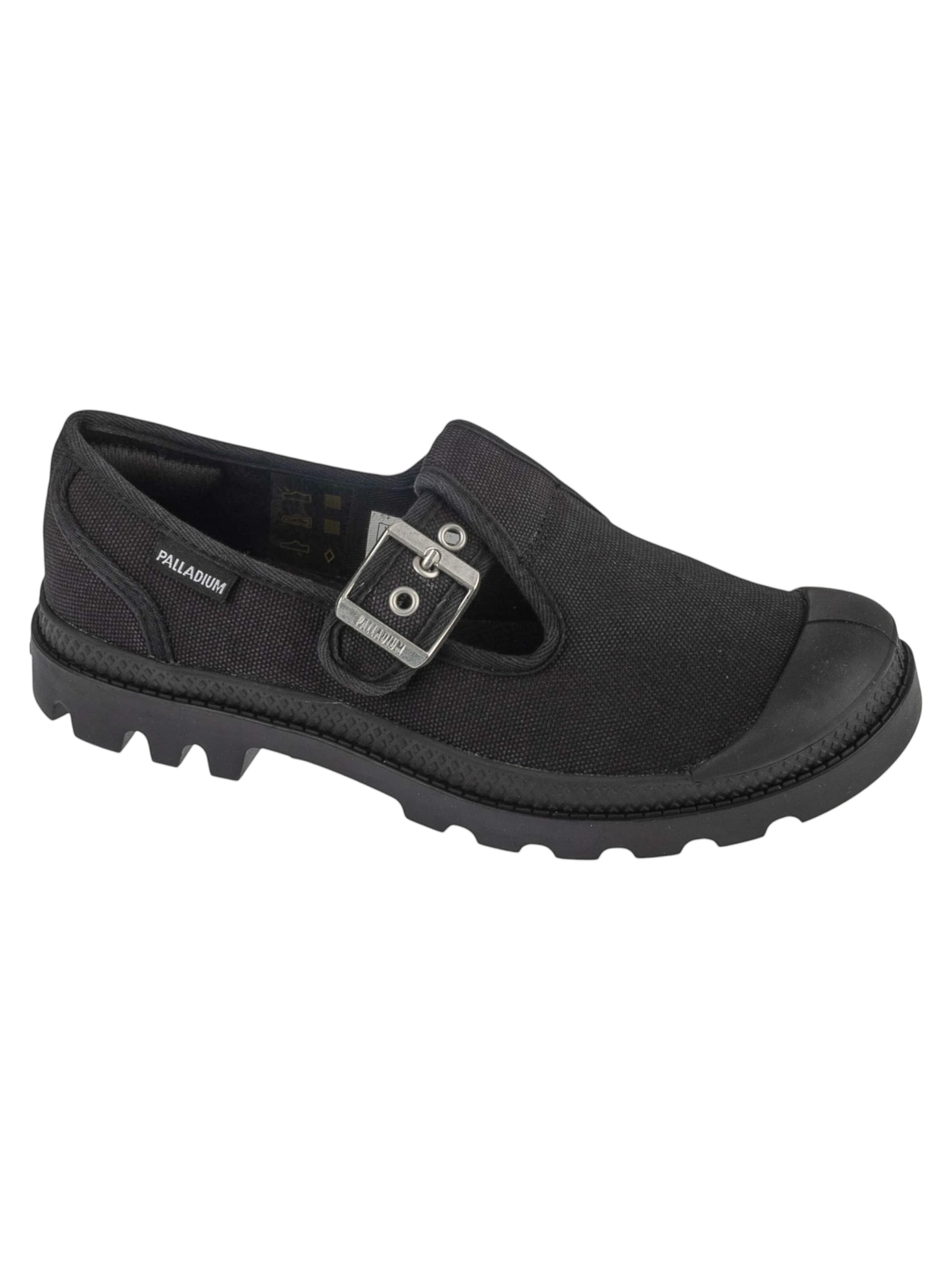 Slip on Palladium en noir : devant