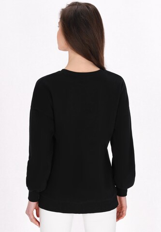 usha BLUE LABEL Sweatshirt 'Fashion Look' in Zwart