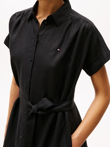 Abito camicia 'ESS' di TOMMY HILFIGER in nero