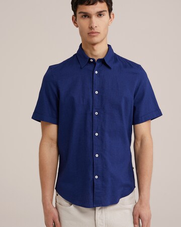 Regular fit Camicia di WE Fashion in blu: frontale