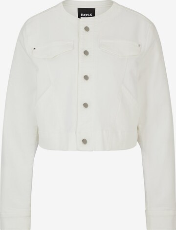 BOSS Between-Season Jacket ' Denim Jacket 12.0 ' in White: front