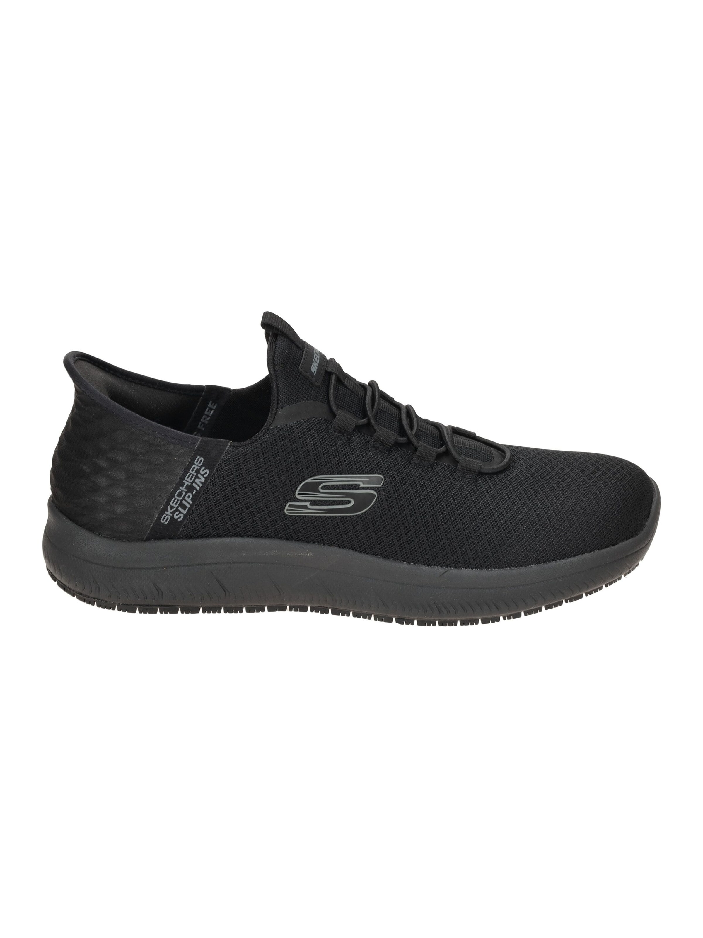 SKECHERS Athletic lace-up shoe 'Freizeitschuhe Summits Slip-In' in Black