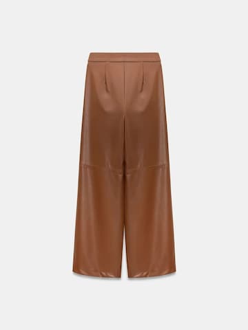 Wide Leg Pantalon Dilvin en marron