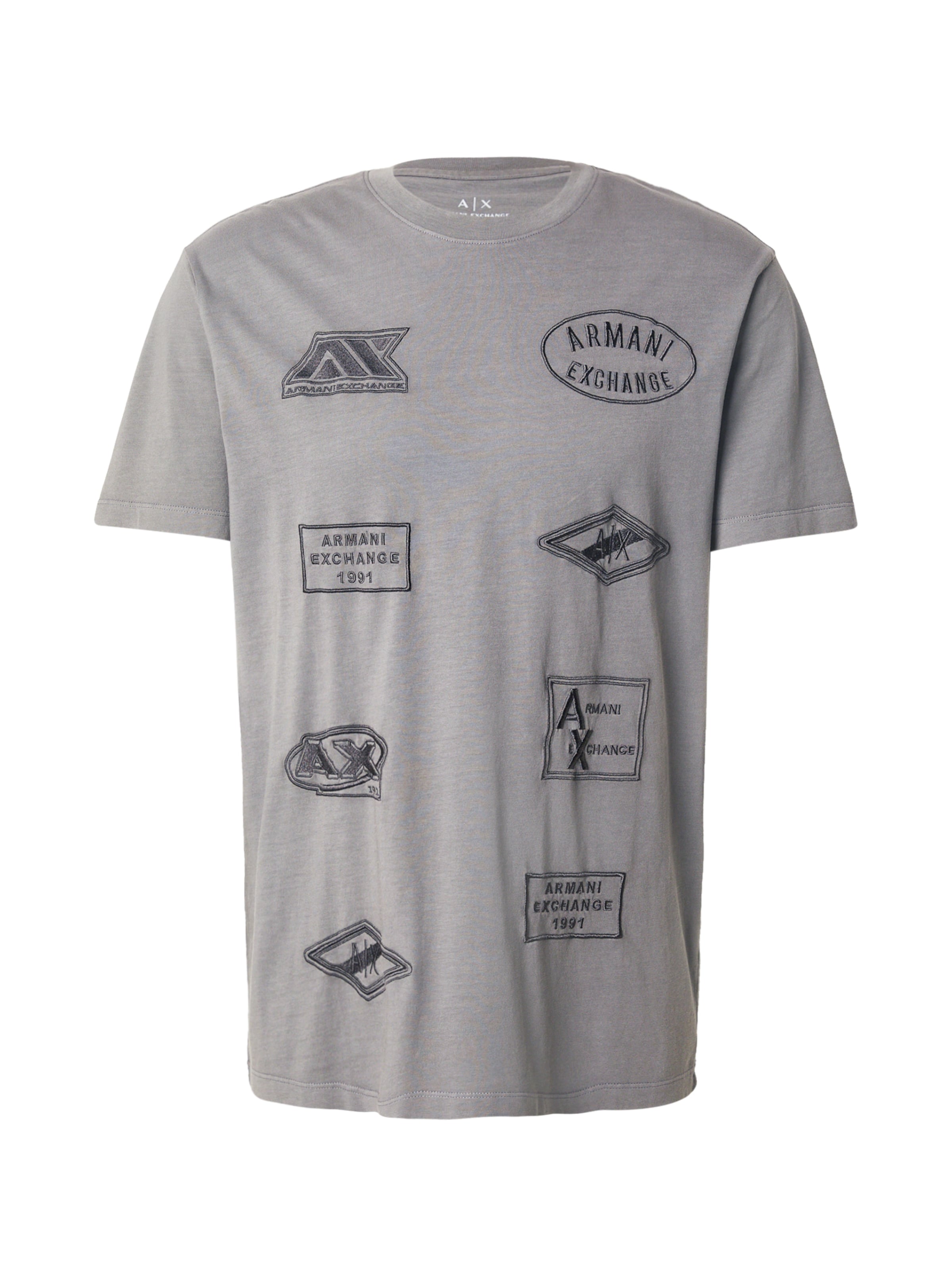 ARMANI EXCHANGE - Camiseta en gris: frente
