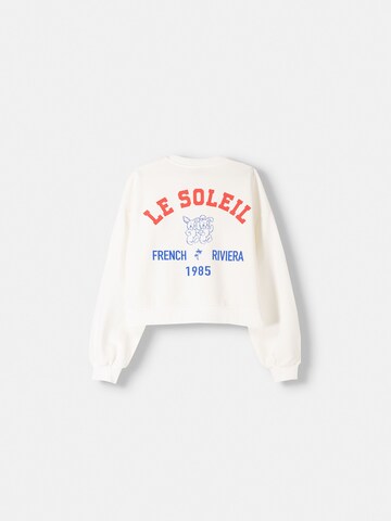Bershka Sweatshirt in White