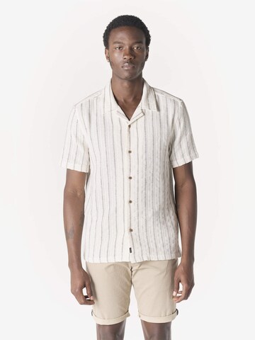 KOROSHI - Ajuste regular Camisa en blanco: frente