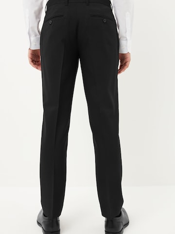 Coupe slim Pantalon à plis Next en noir