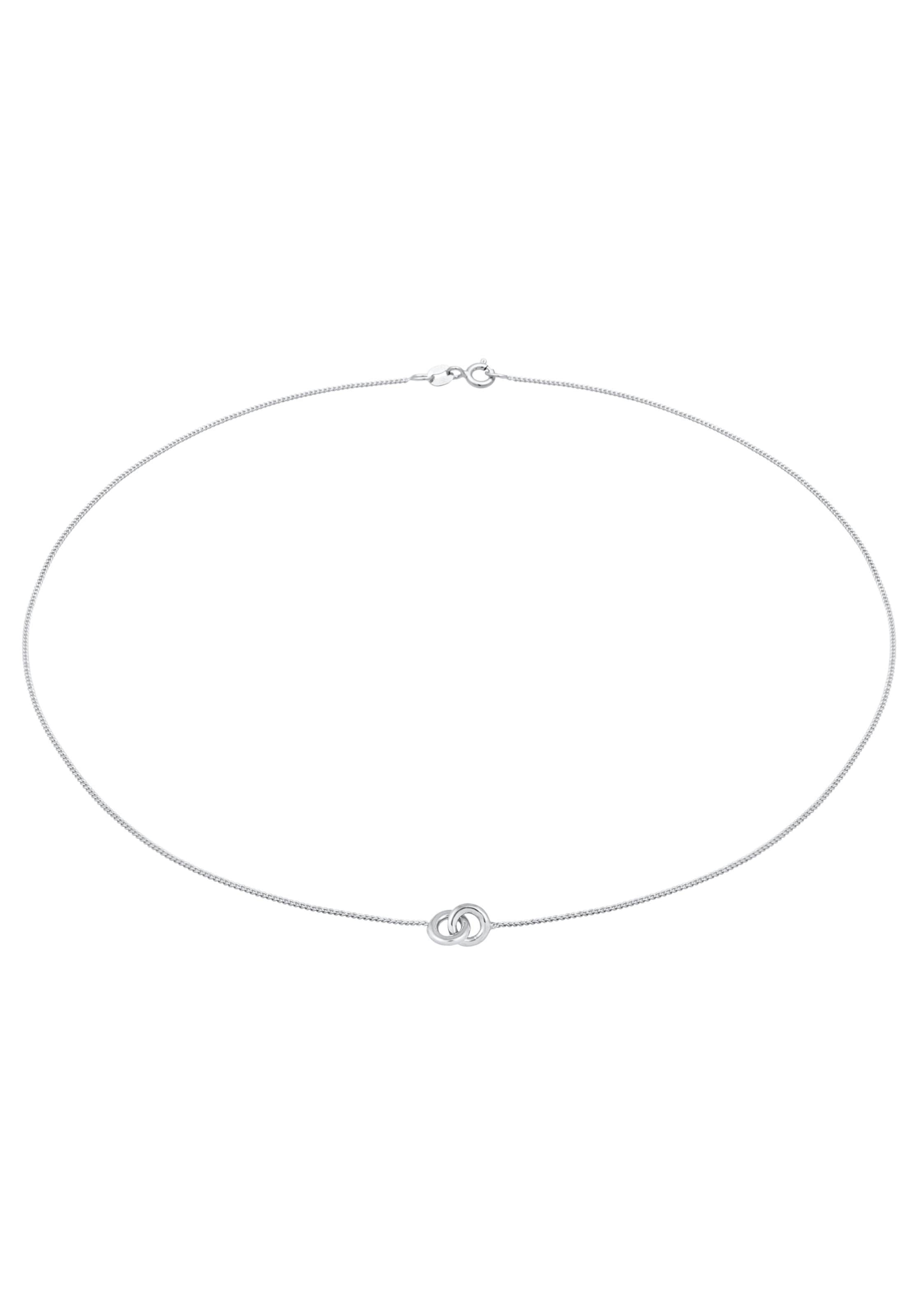 ELLI Ketting 'Kreis' in Zilver: voorkant