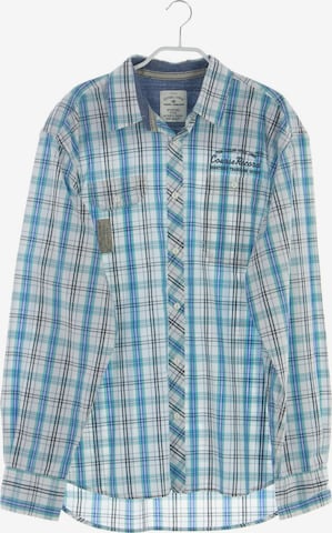 TOM TAILOR Button Up Shirt in L in Blue: front
