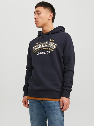 Sweat-shirt JACK & JONES en bleu : devant