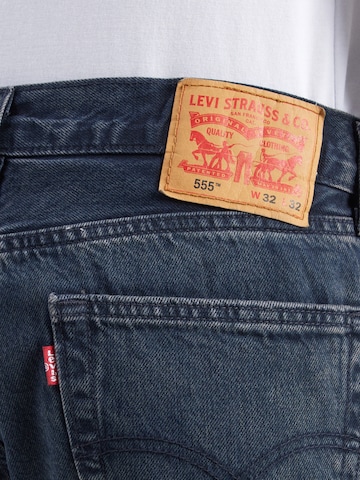 Largi Jeans '555 96 RELAXED STRAIGHT' de la LEVI'S ® pe albastru