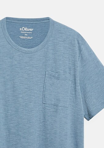 s.Oliver Men Big Sizes Shirt in Blue