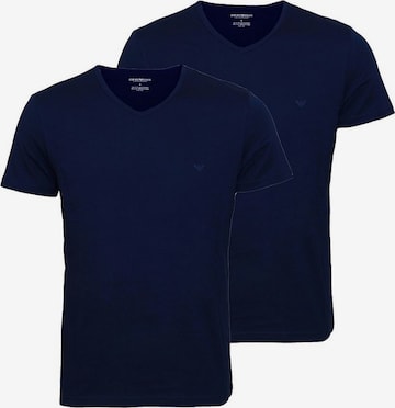 T-Shirt Emporio Armani en bleu : devant