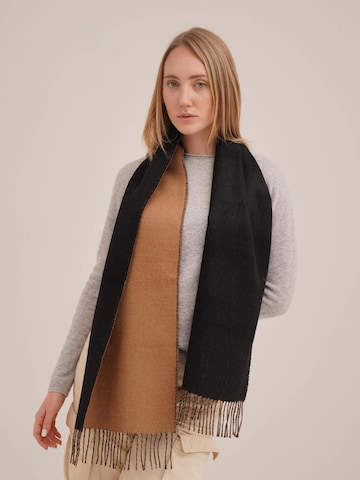 Sacred Valley Scarf 'Double Facet' in Black