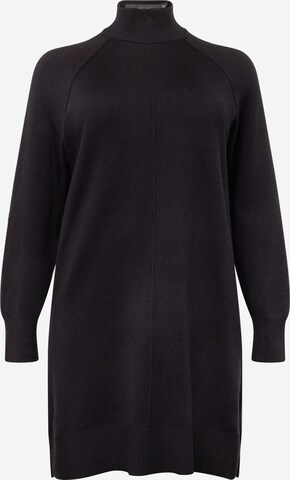 Robe 'GOLD LINK' Vero Moda Curve en noir : devant