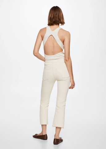 MANGO Boot cut Jeans 'Sienna' in White