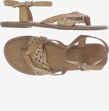 TOMS Sandalen 41 in Beige: predná strana