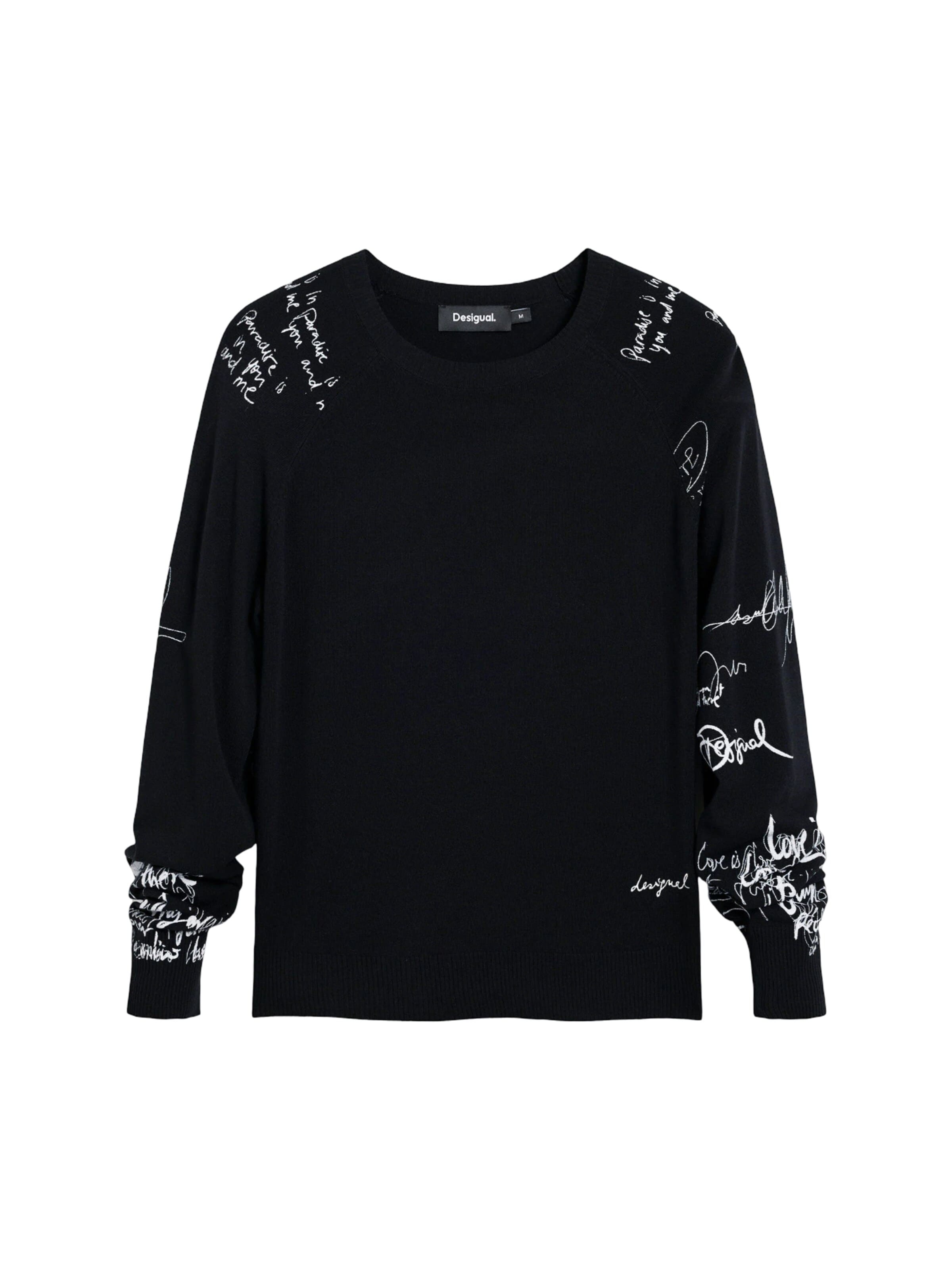 Desigual Sweater 'JERS_MARQUETTE 26SWJF10' in Black: front