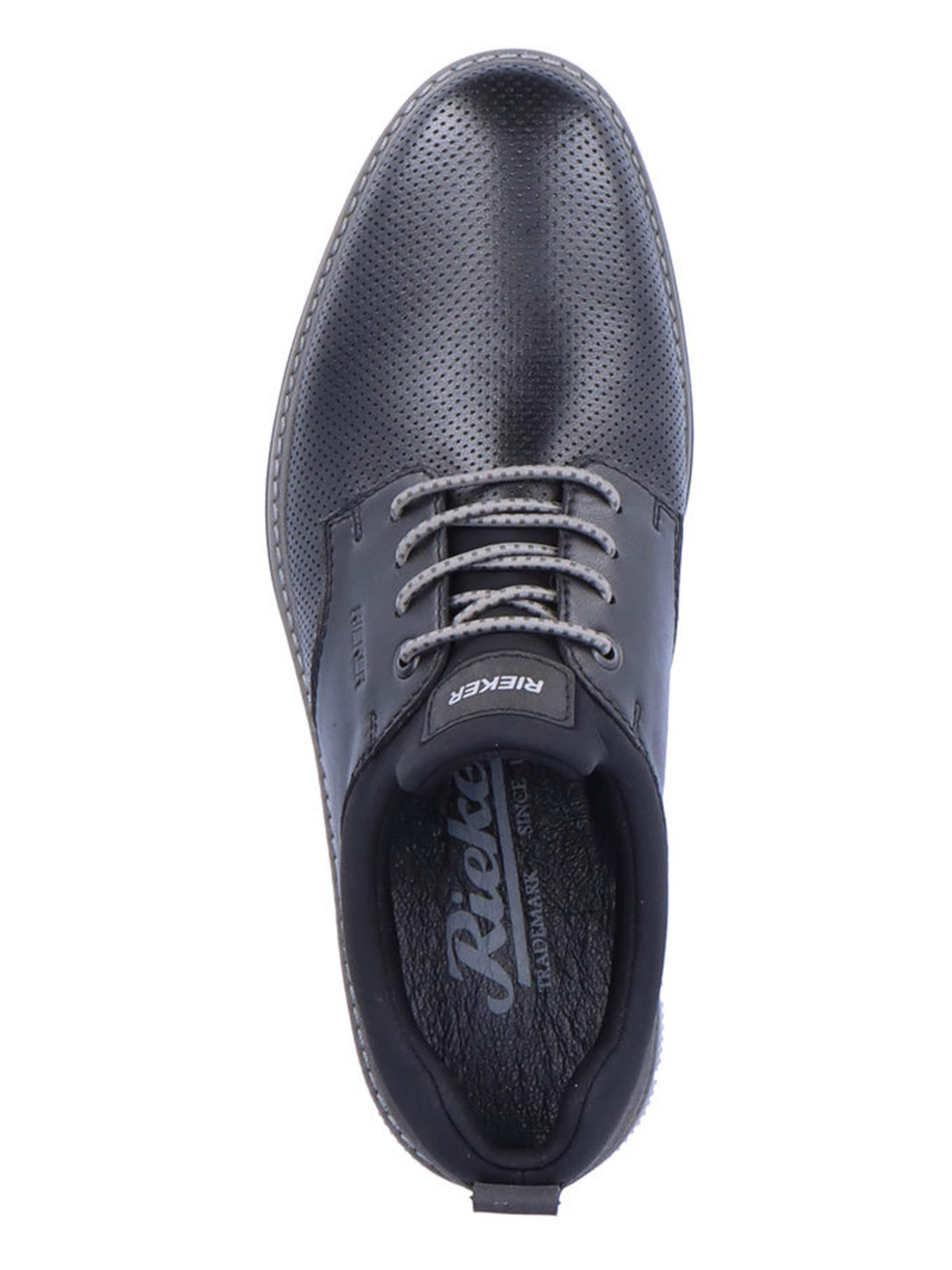 Rieker - Sapato com atacadores em preto