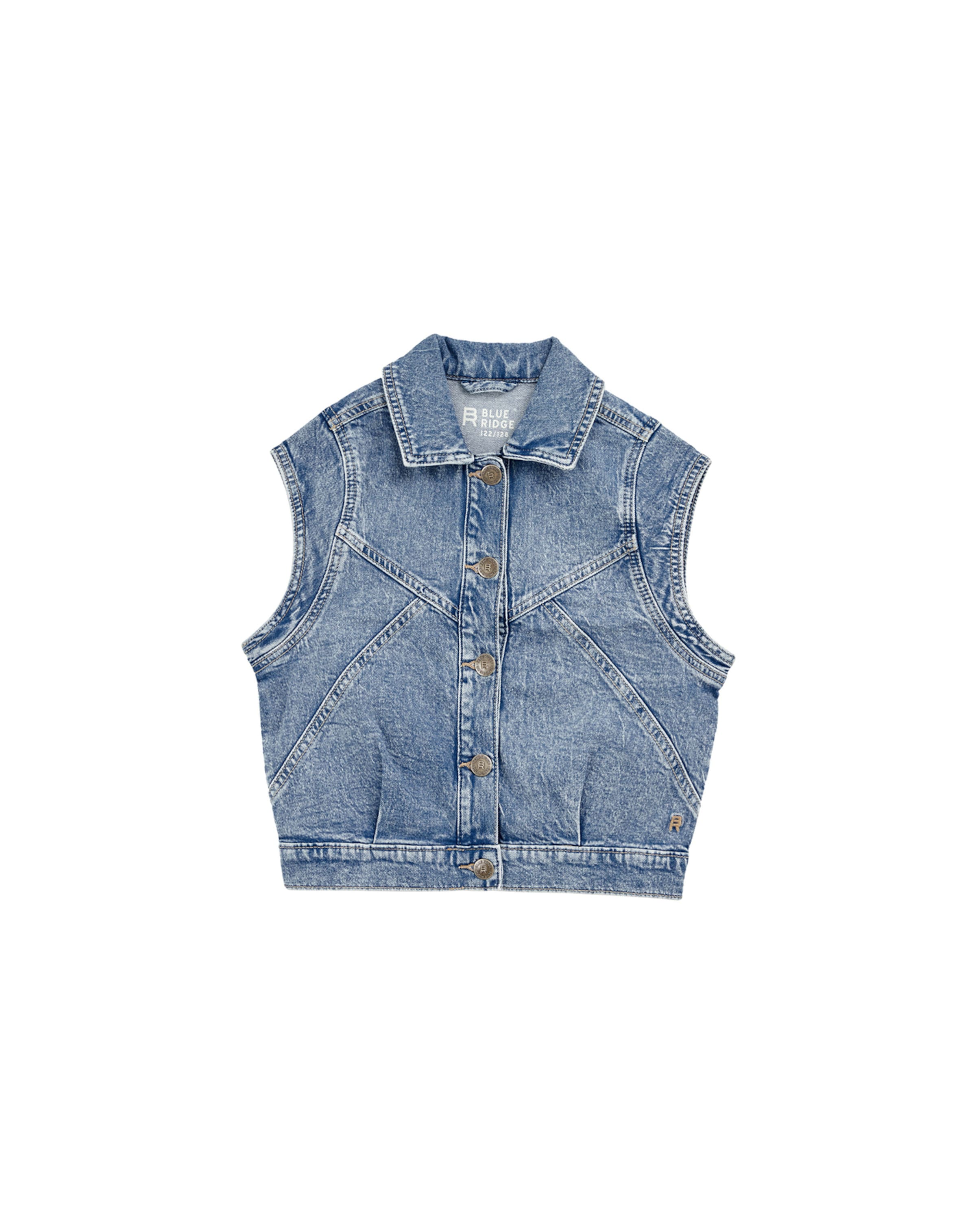 WE Fashion Vesta - Modrá: predná strana