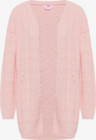 MYMO Knit Cardigan in Pink: front