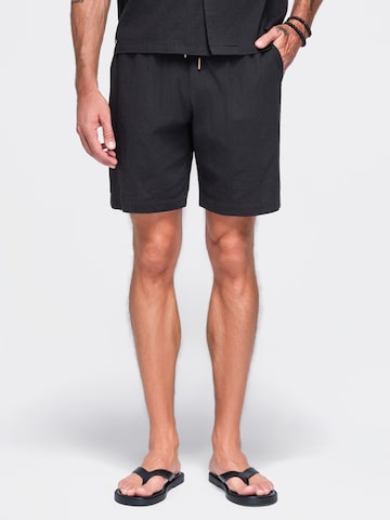 Ombre Regular Pants in Black: front