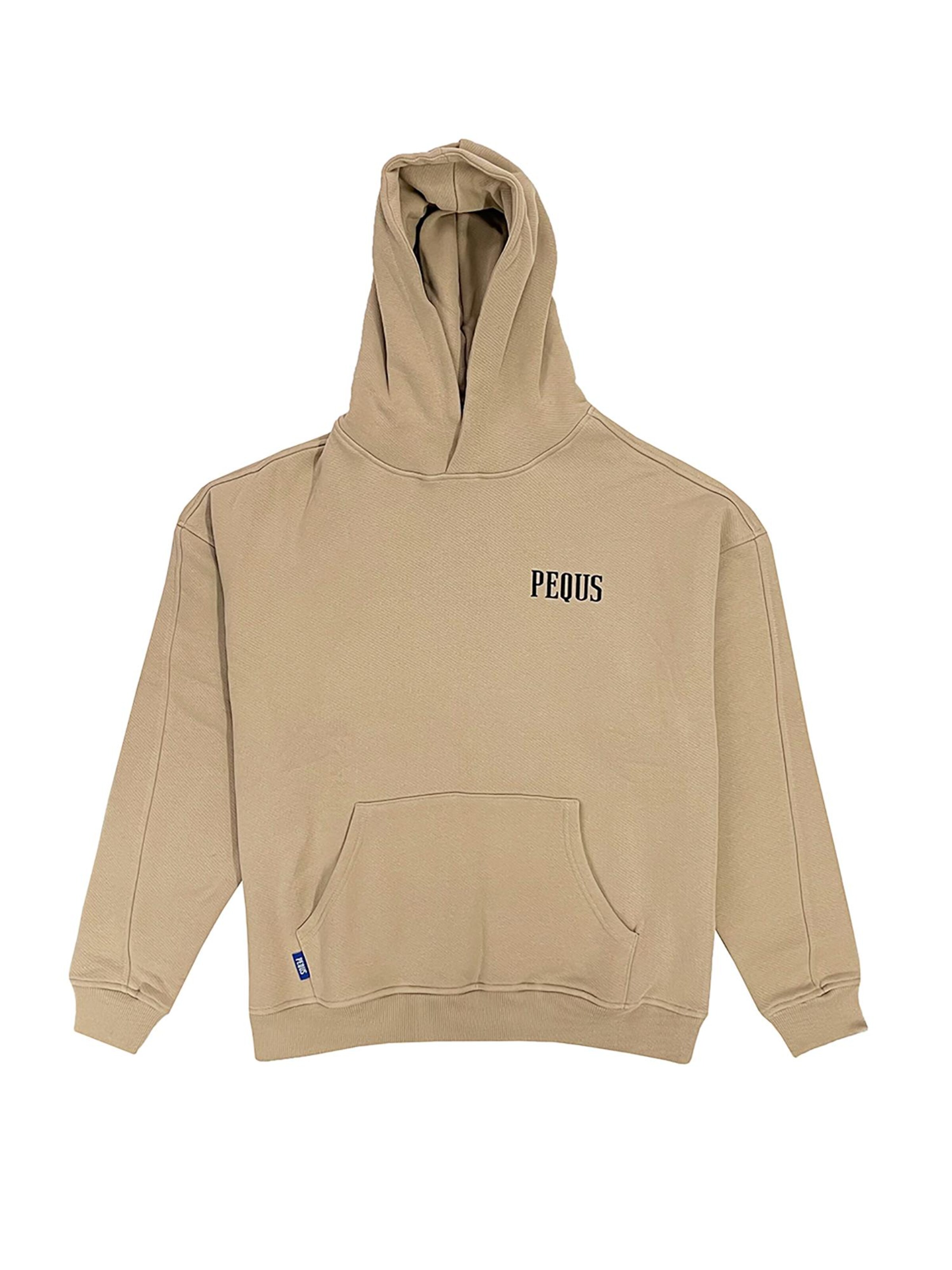 Pequs Sweatshirt 'Logo' in Brown: front