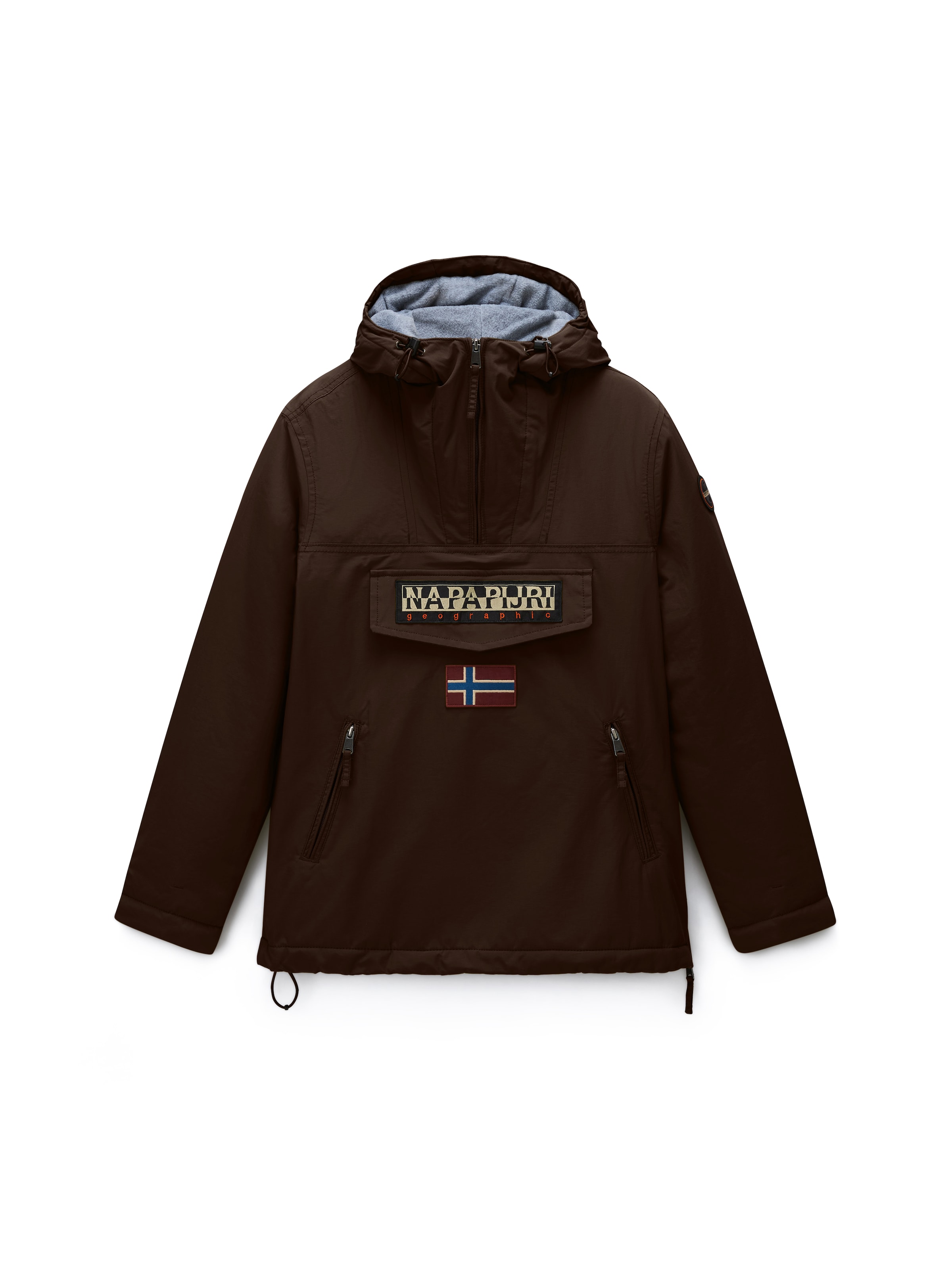 Veste fonctionnelle 'Rainforest' NAPAPIJRI en marron : devant