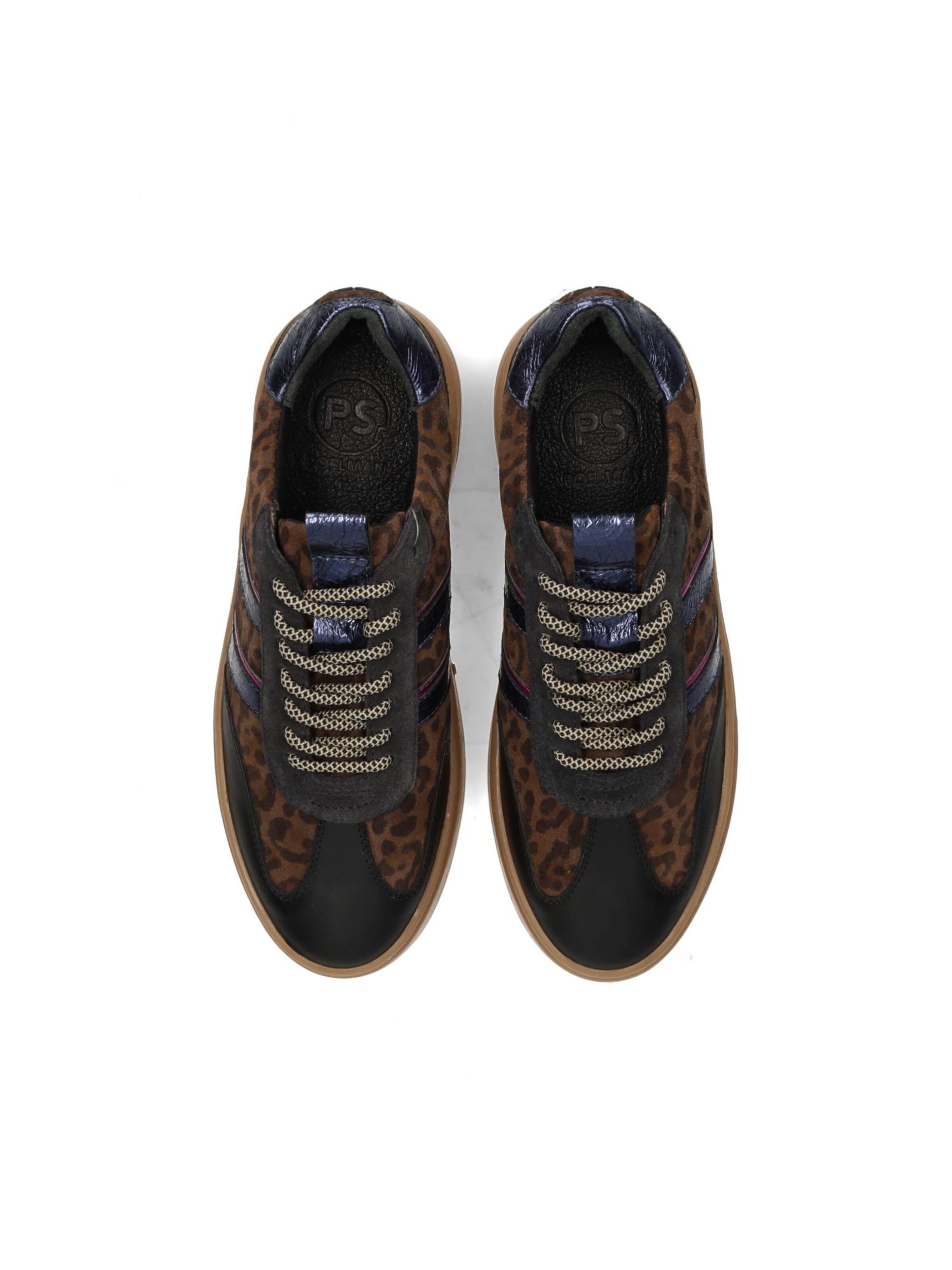 Baskets basses 'Anemone' PS Poelman en marron