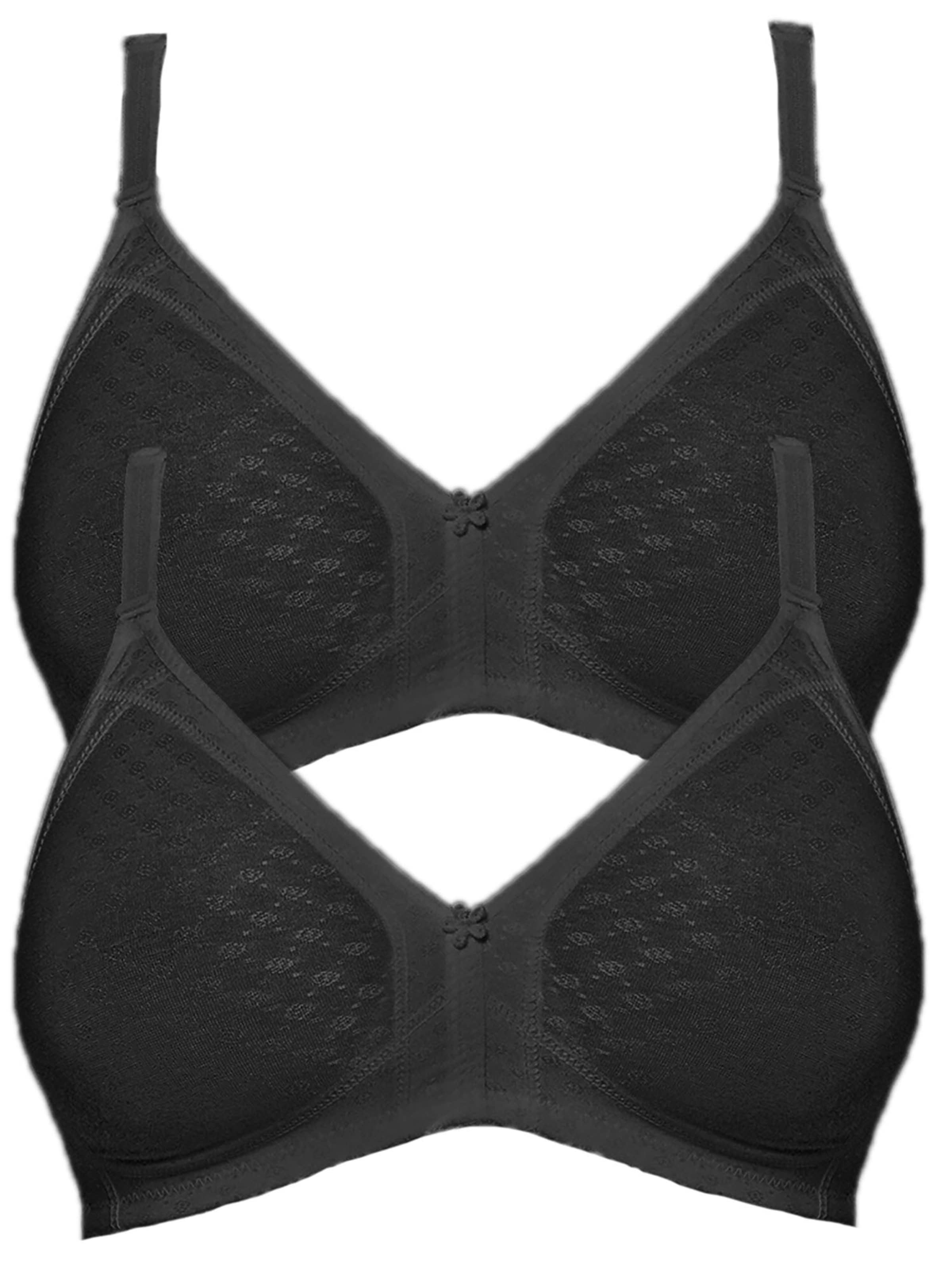 SUSA Bra 'Topsy' in Black: front