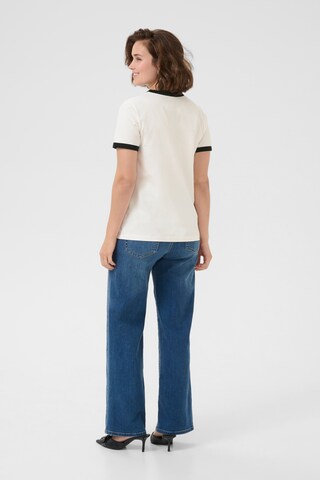 Kaffe - Camisa 'Flora' em branco