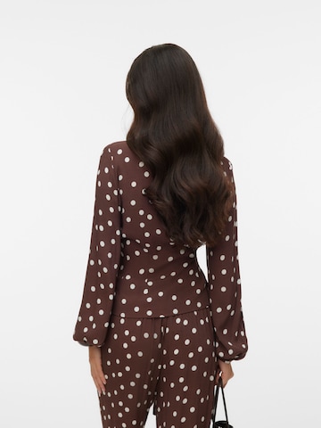 VERO MODA Bluse 'VMElisa' in Braun