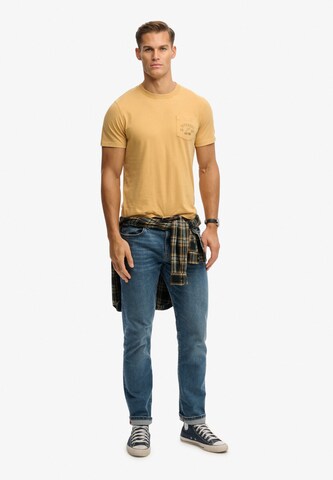 T-Shirt 'Vintage Prep' Superdry & Co en jaune