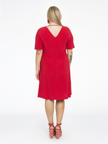 Yoek Dress 'Dolce' in Red