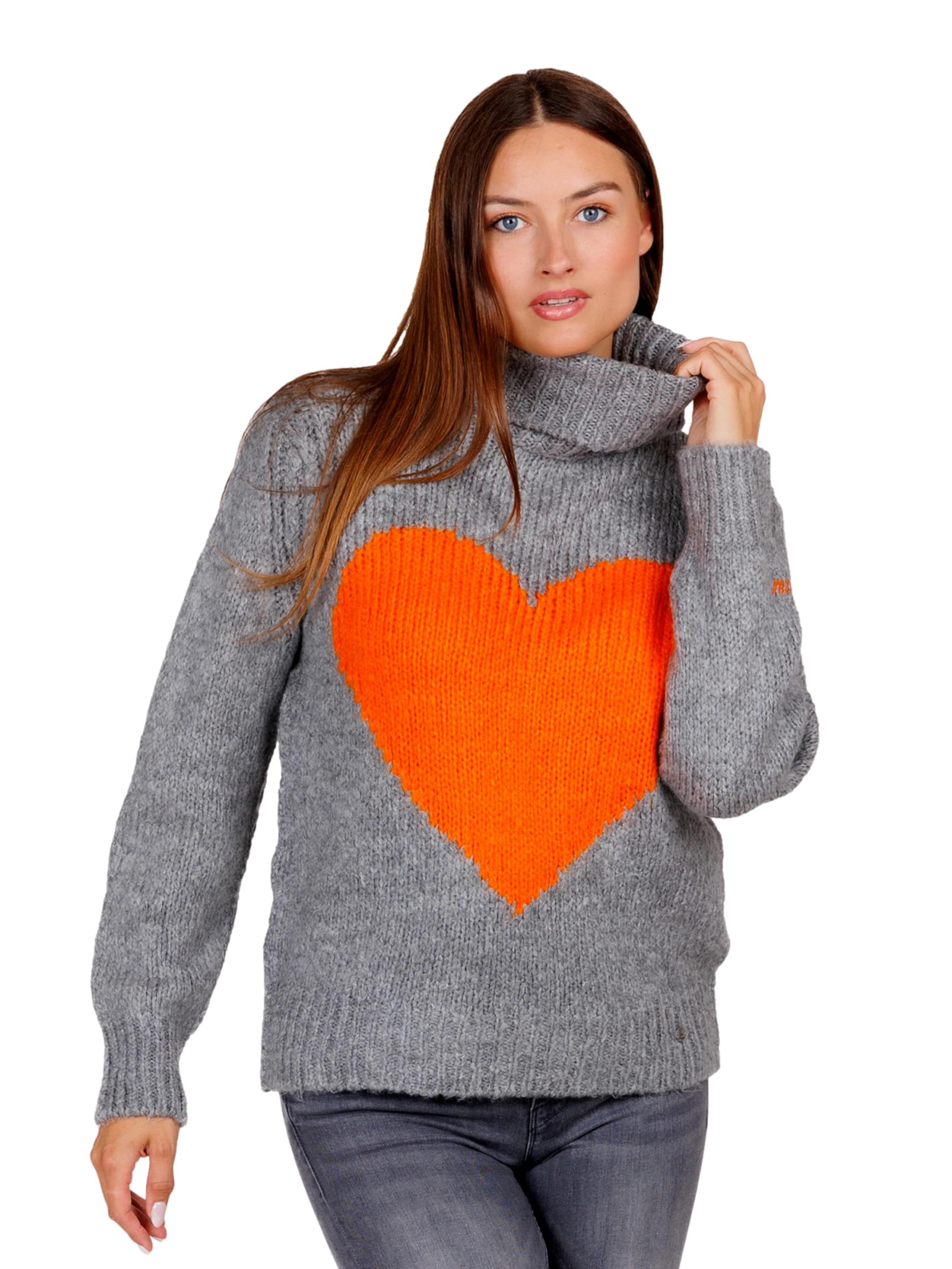 Key Largo Trui 'WARM' in Grijs: voorkant