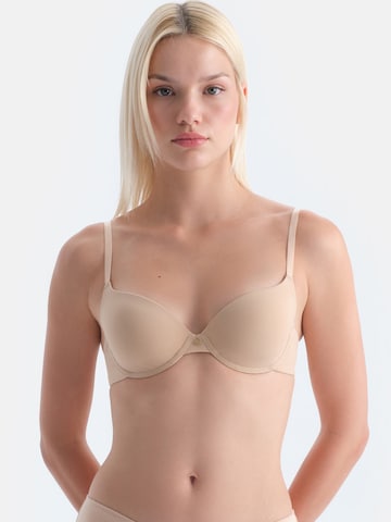 Push-up Sutien de la Dagi pe bej: față