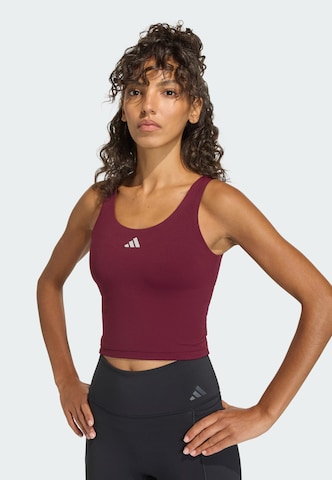 ADIDAS PERFORMANCE Bustier Sporttop 'Studio All Me' in Braun