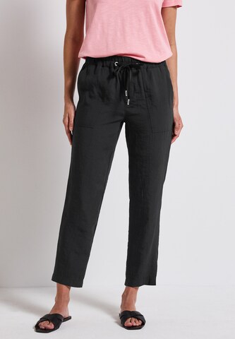 STREET ONE Loosefit Hose in Schwarz: Vorderseite