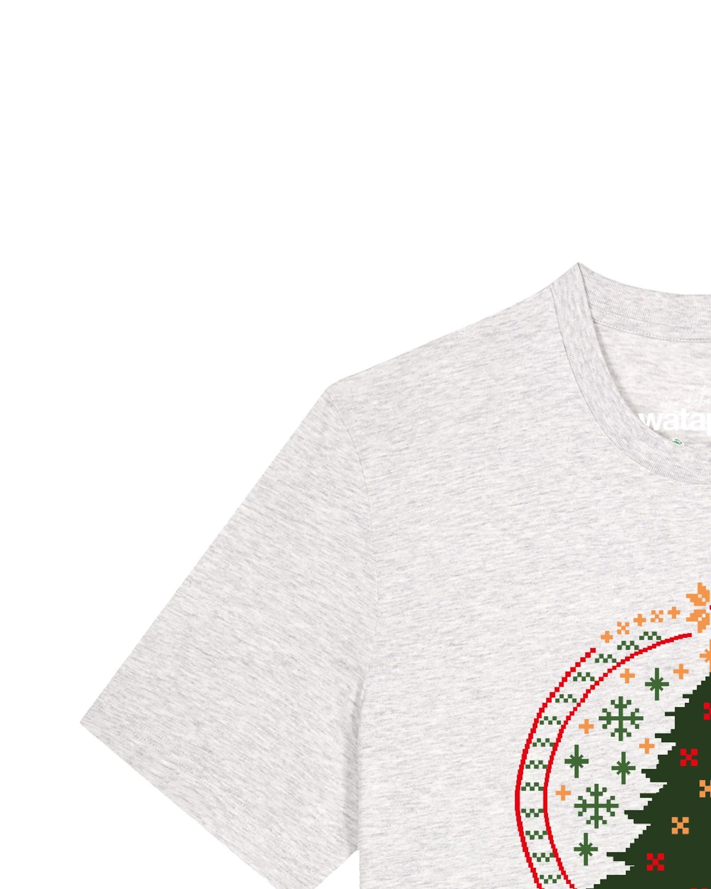 T-Shirt 'Weihnachtszeit' Watapparel en gris