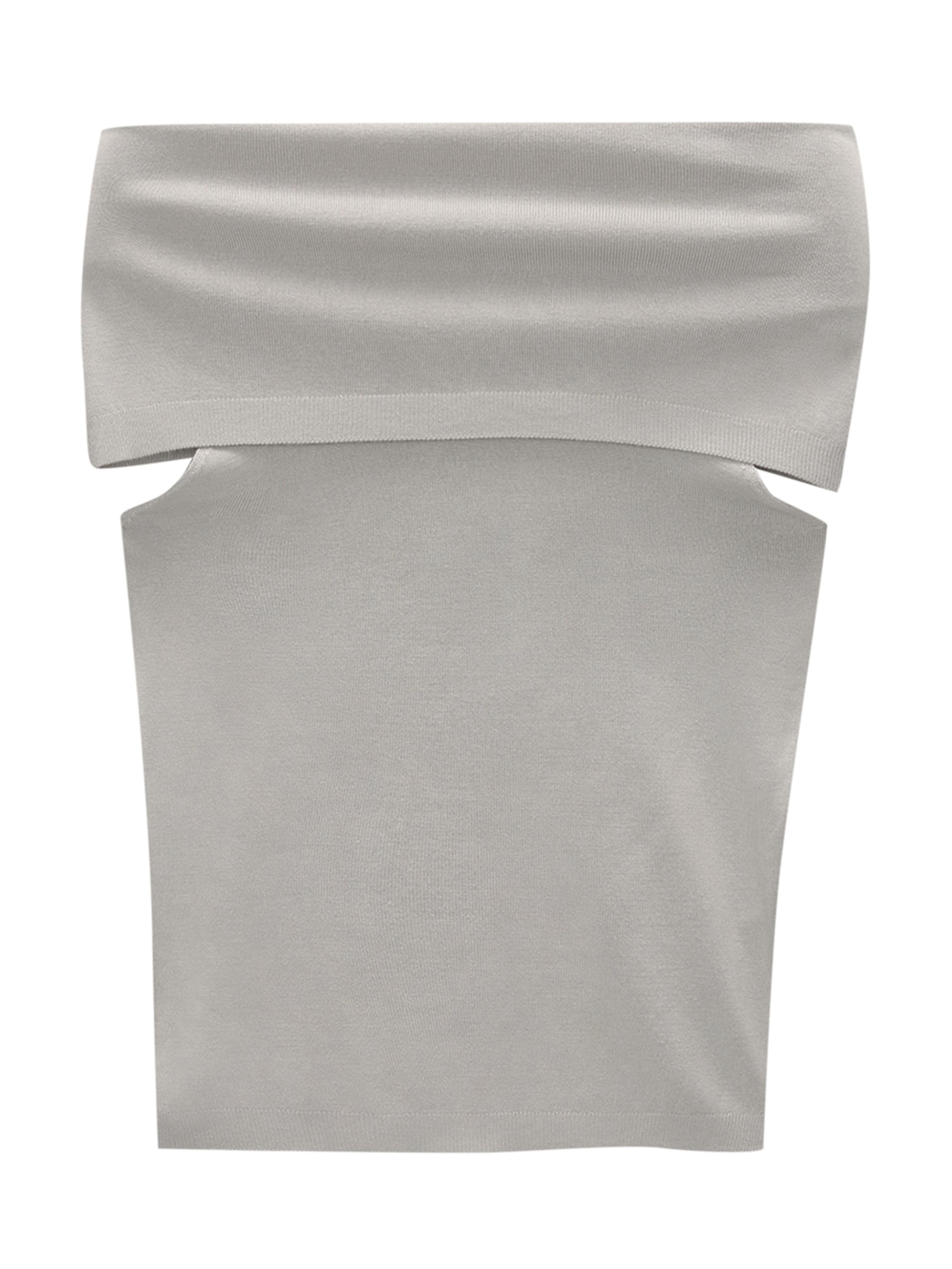 Pull&Bear Sticktop i grå: forside